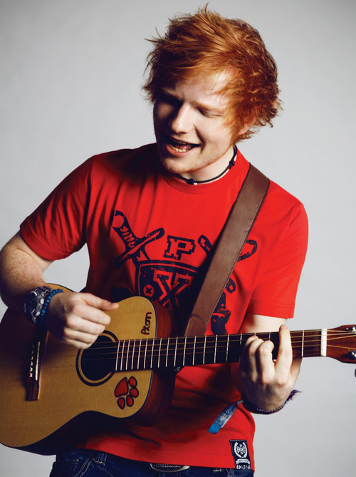 Sing along with emerging British singer Ed Sheeran