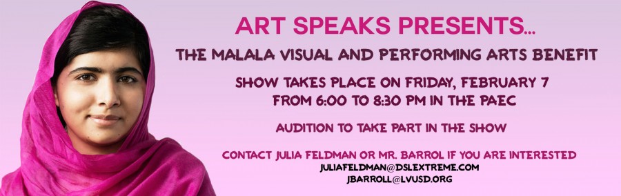 Malala Art Speaks Benefit