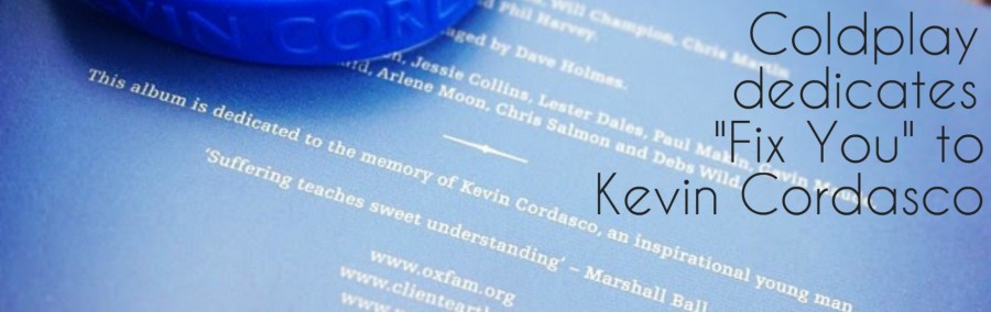 Coldplay dedicates Fix You to Kevin Cordasco