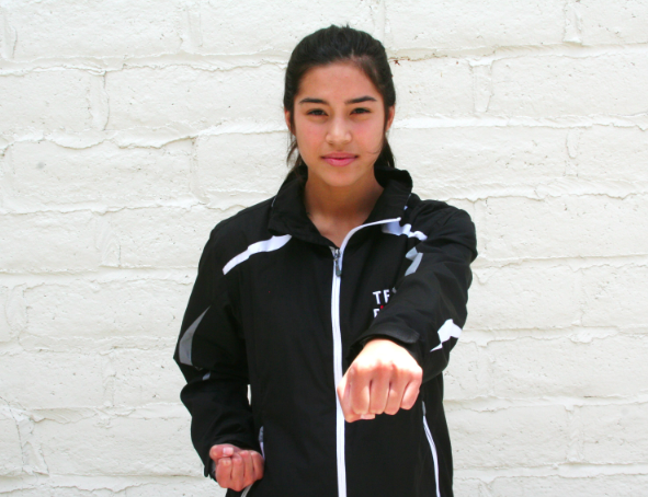  Tabitha Gruendyke practices martial arts