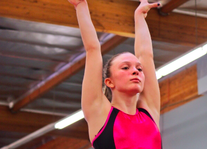Freshman Caden Armstrong dedicates time and energy to achieve rare gymnastic excellence