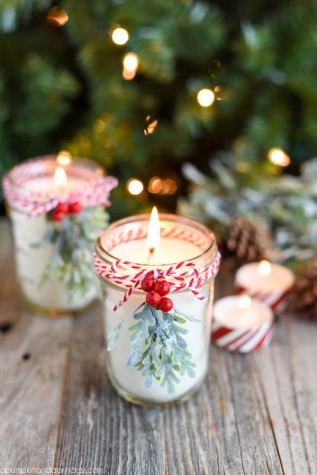 Create your own peppermint-scented candle with this easy-to-follow recipe