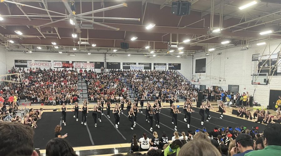 Coyotes kick off first pep rally back indoors