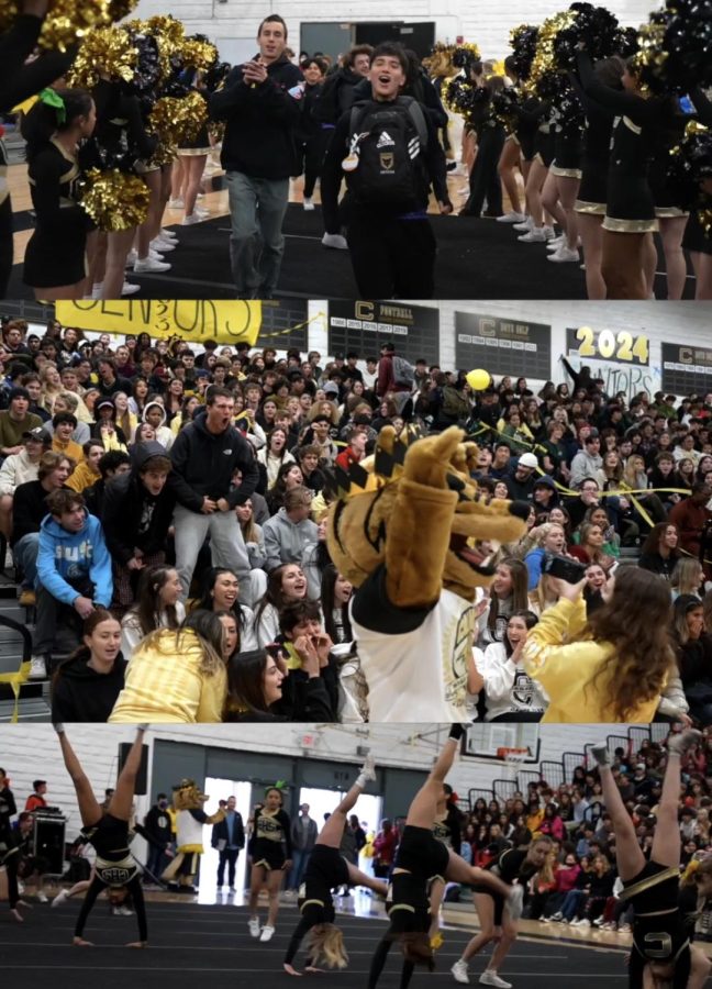 Coyotes show spirit at winter pep rally