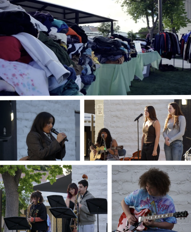 Tri-M hosts thrift shop open mic night